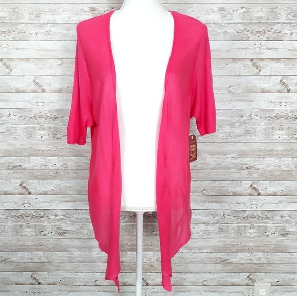 Faded Glory Sweaters - Faded Glory Lightweight Cardigan 1X Open Front 85
